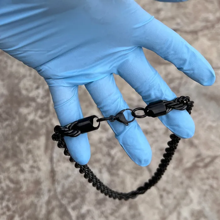 316L Stainless Steel Black Rope Chain Necklace 10mm 24 inch Bling Cartel Necklaces 316L Stainless Steel Black Rope Chain Necklace 10mm 24 inch Bling Cartel Necklaces