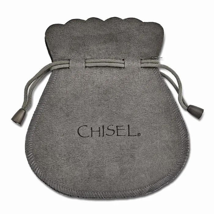 Chisel Bracelets Stainless Steel Polished CZ Mom Bangle Chisel Bracelets Stainless Steel Polished CZ Mom Bangle