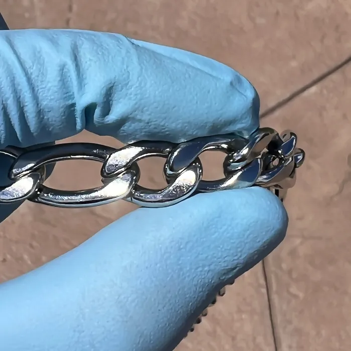 Necklaces Solid 316L Stainless Steel Figaro Link Chain Necklace 24 x 11MM Thick Bling Cartel Necklaces Solid 316L Stainless Steel Figaro Link Chain Necklace 24 x 11MM Thick Bling Cartel
