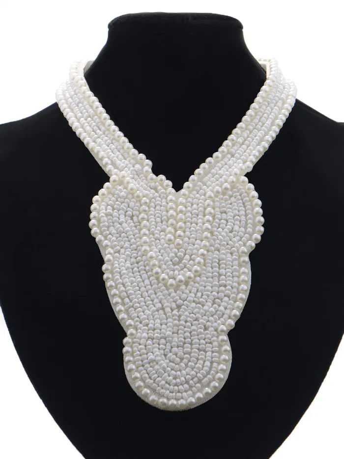Alilang Necklaces Faux Pearls Bib Collar Statement Necklace Alilang Necklaces Faux Pearls Bib Collar Statement Necklace