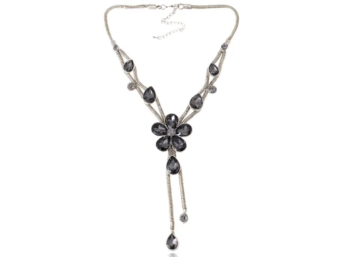 Alilang Necklaces Gem Daisy Flower Floral Fancy Necklace