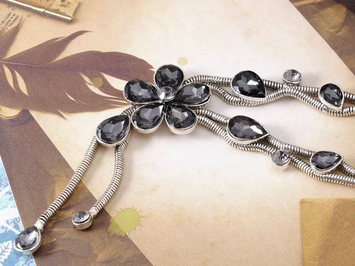 Alilang Necklaces Gem Daisy Flower Floral Fancy Necklace Alilang Necklaces Gem Daisy Flower Floral Fancy Necklace