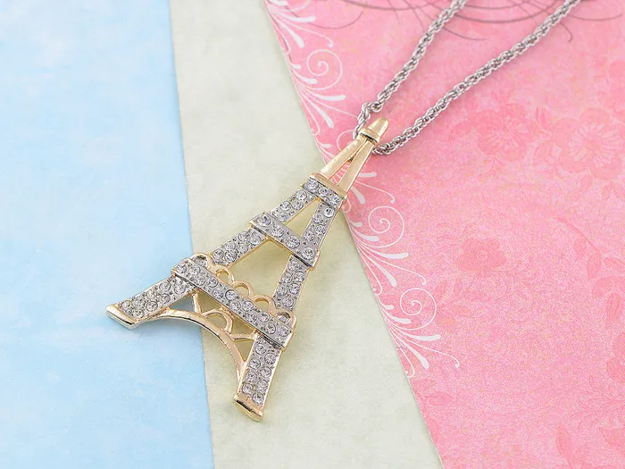 Alilang Necklaces Soft Eiffel Tower Paris Pendant Necklace Alilang Necklaces Soft Eiffel Tower Paris Pendant Necklace