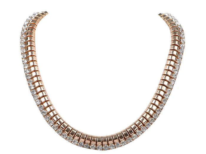 Alilang Necklaces Thick Wrapped Chained Links Necklace