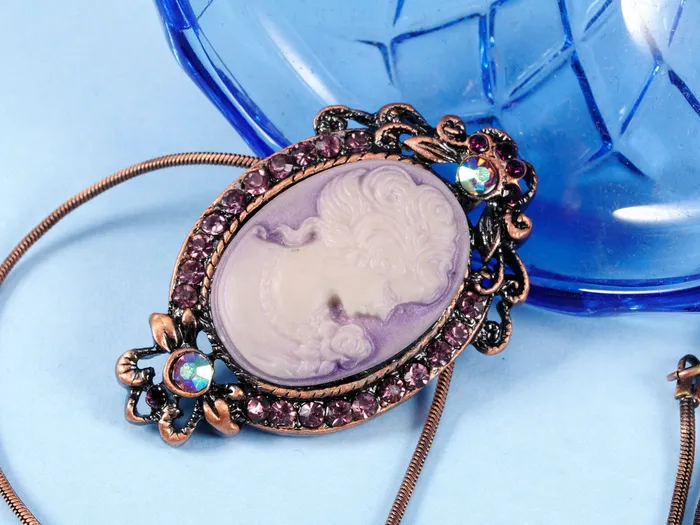 Gun Cameo Lady Victorian Pendant Necklace Alilang Necklaces Gun Cameo Lady Victorian Pendant Necklace Alilang Necklaces