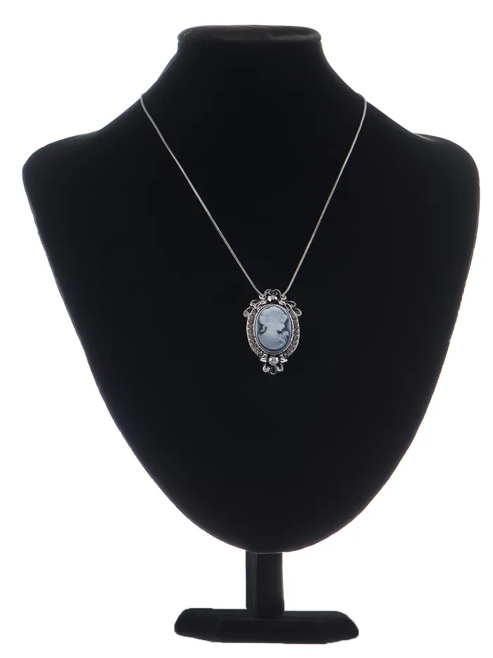 Gun Cameo Lady Victorian Pendant Necklace Alilang Necklaces Gun Cameo Lady Victorian Pendant Necklace Alilang Necklaces