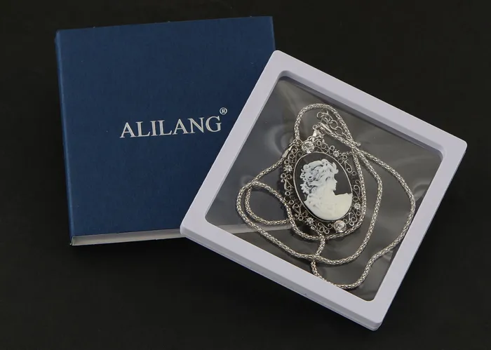 Gun Cameo Lady Victorian Pendant Necklace Alilang Necklaces Gun Cameo Lady Victorian Pendant Necklace Alilang Necklaces