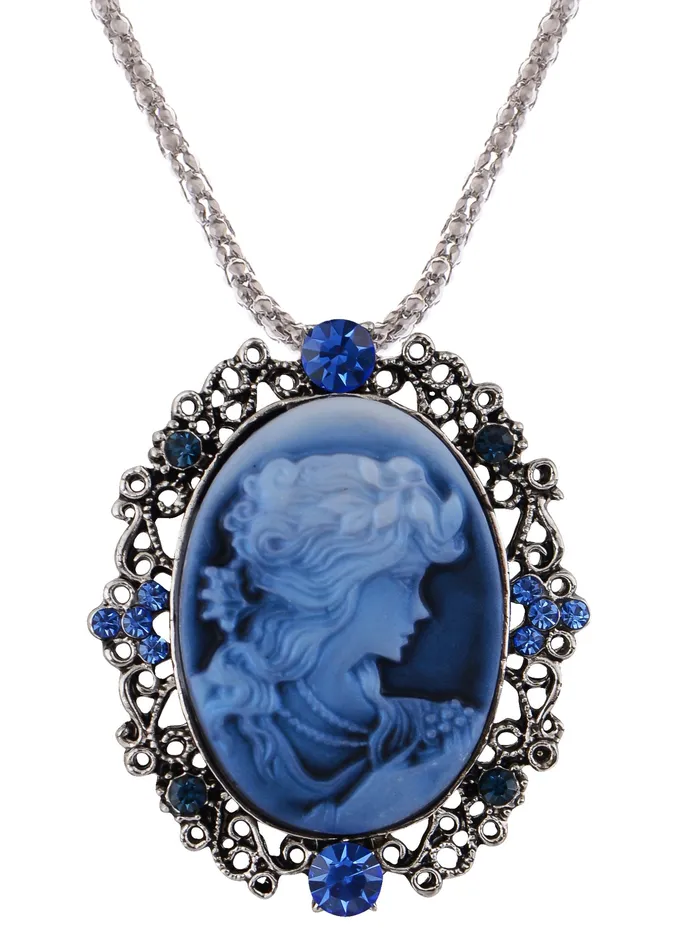 Gun Cameo Lady Victorian Pendant Necklace Alilang Necklaces Gun Cameo Lady Victorian Pendant Necklace Alilang Necklaces