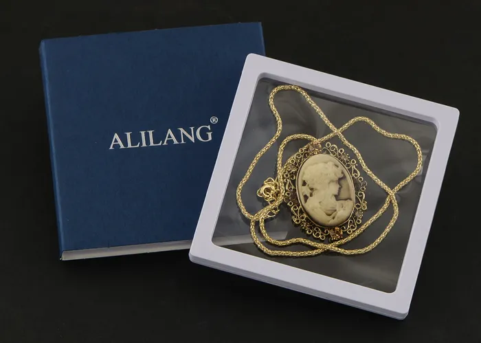 Gun Cameo Lady Victorian Pendant Necklace Alilang Necklaces Gun Cameo Lady Victorian Pendant Necklace Alilang Necklaces