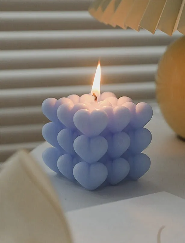 Necklaces Refined by AnnaKaci Heart Bubbles Cube Candle