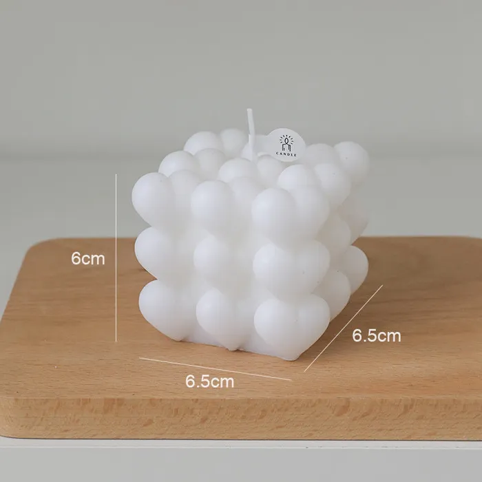Necklaces Refined by AnnaKaci Heart Bubbles Cube Candle