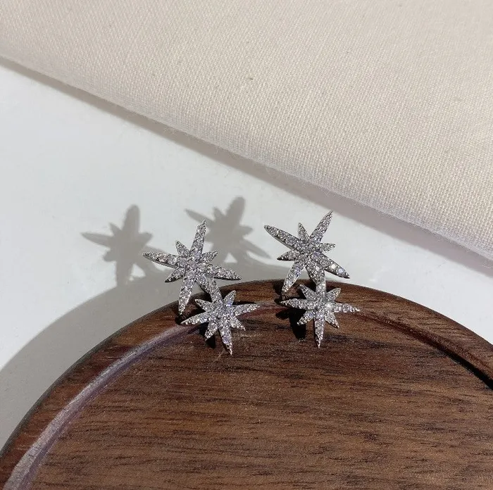 Refined by AnnaKaci Earrings EightPointed Star Dangle Earrings Refined by AnnaKaci Earrings EightPointed Star Dangle Earrings
